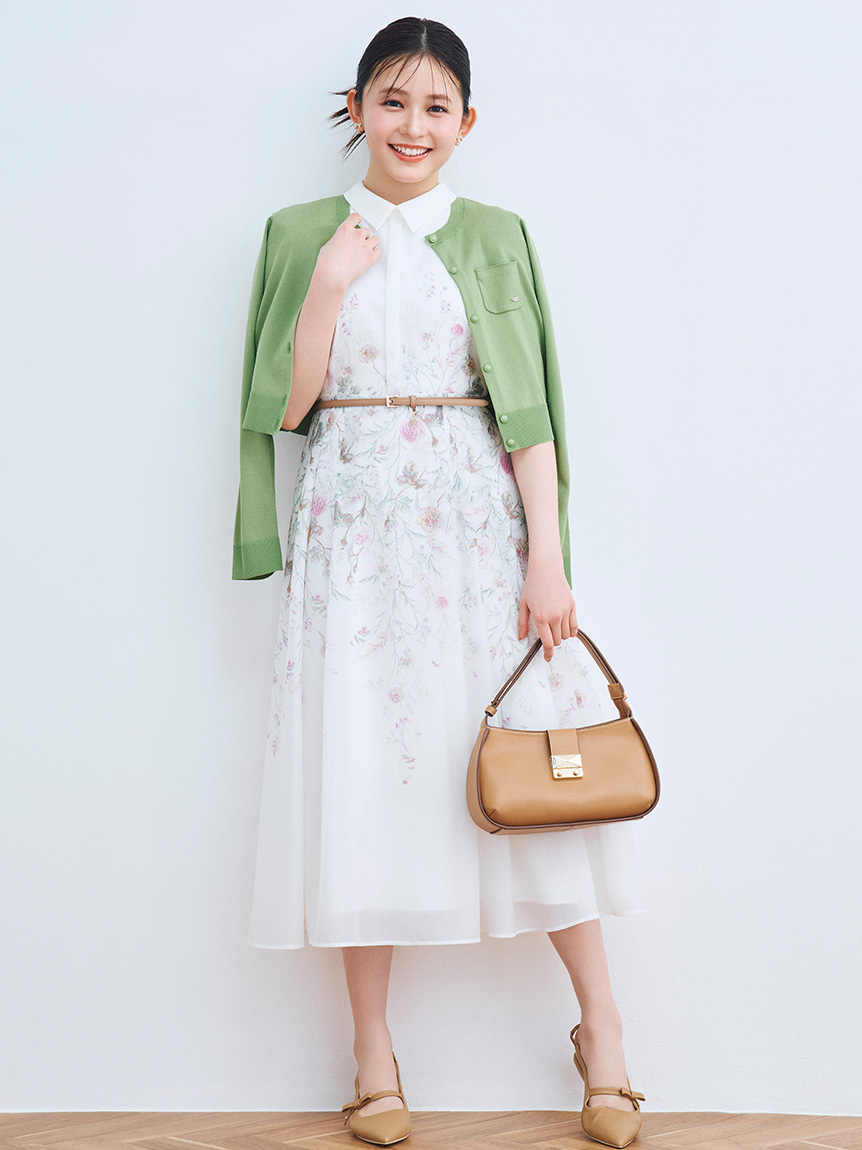 洗える】パネルフラワーワンピース(デイリーワンピース)｜DRESS