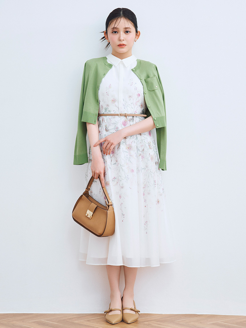 洗える】パネルフラワーワンピース(デイリーワンピース)｜DRESS