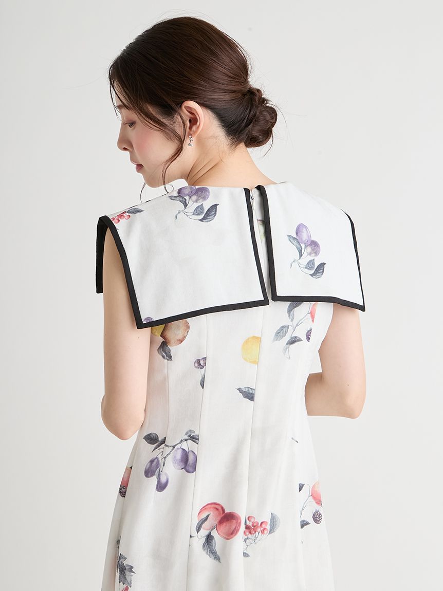 洗える】フルーツプリントワンピース(デイリーワンピース)｜DRESS