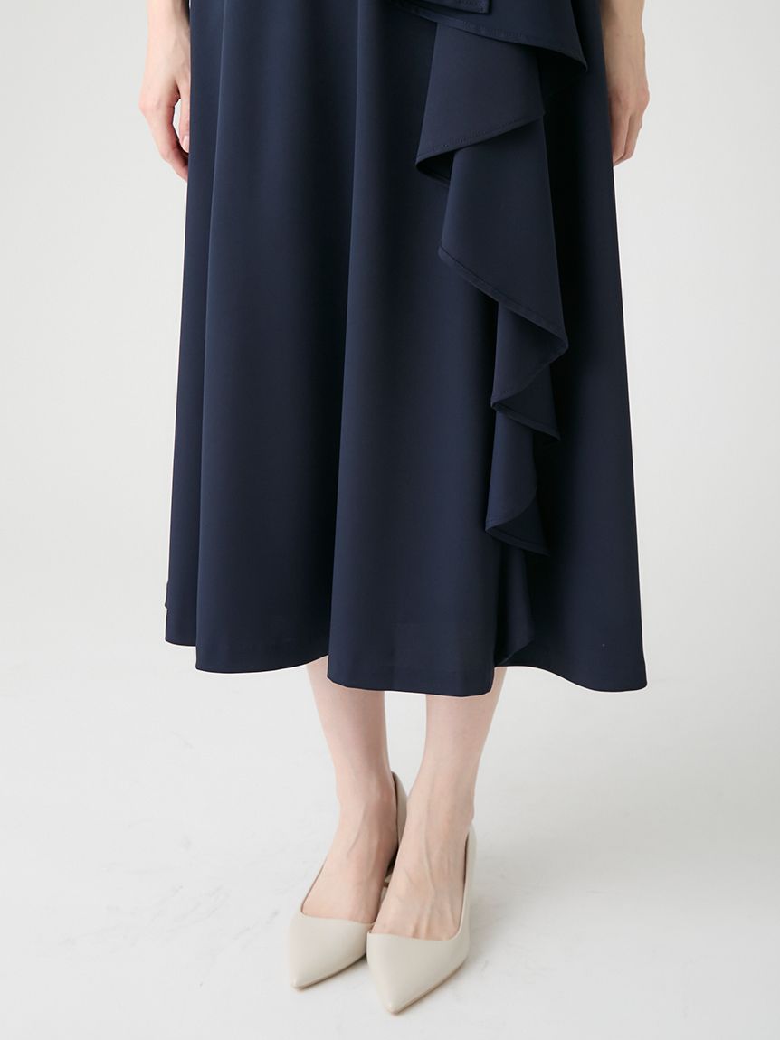 洗える】カシュクールラッフルワンピース(デイリーワンピース)｜DRESS