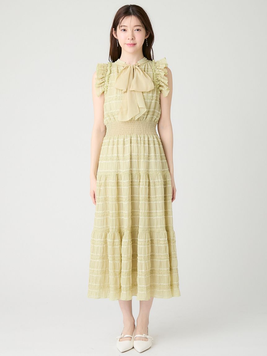 接触冷感】フリルシフォンワンピース(デイリーワンピース)｜DRESS