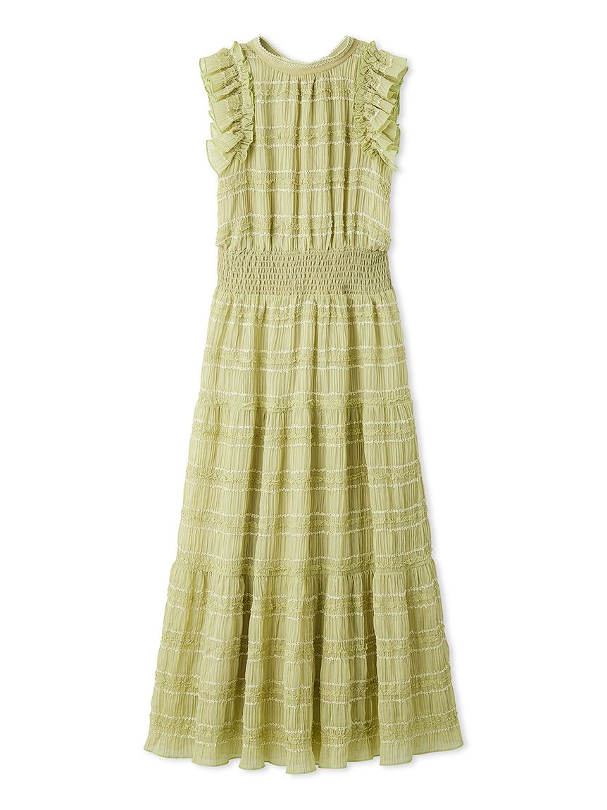 接触冷感】フリルシフォンワンピース(デイリーワンピース)｜DRESS
