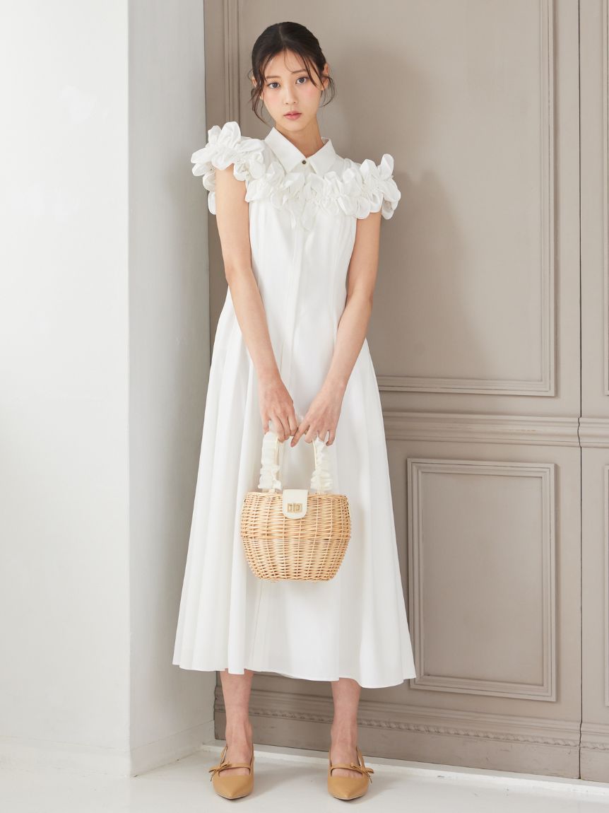 フリルヨークシャツワンピース(デイリーワンピース)｜DRESS（ドレス
