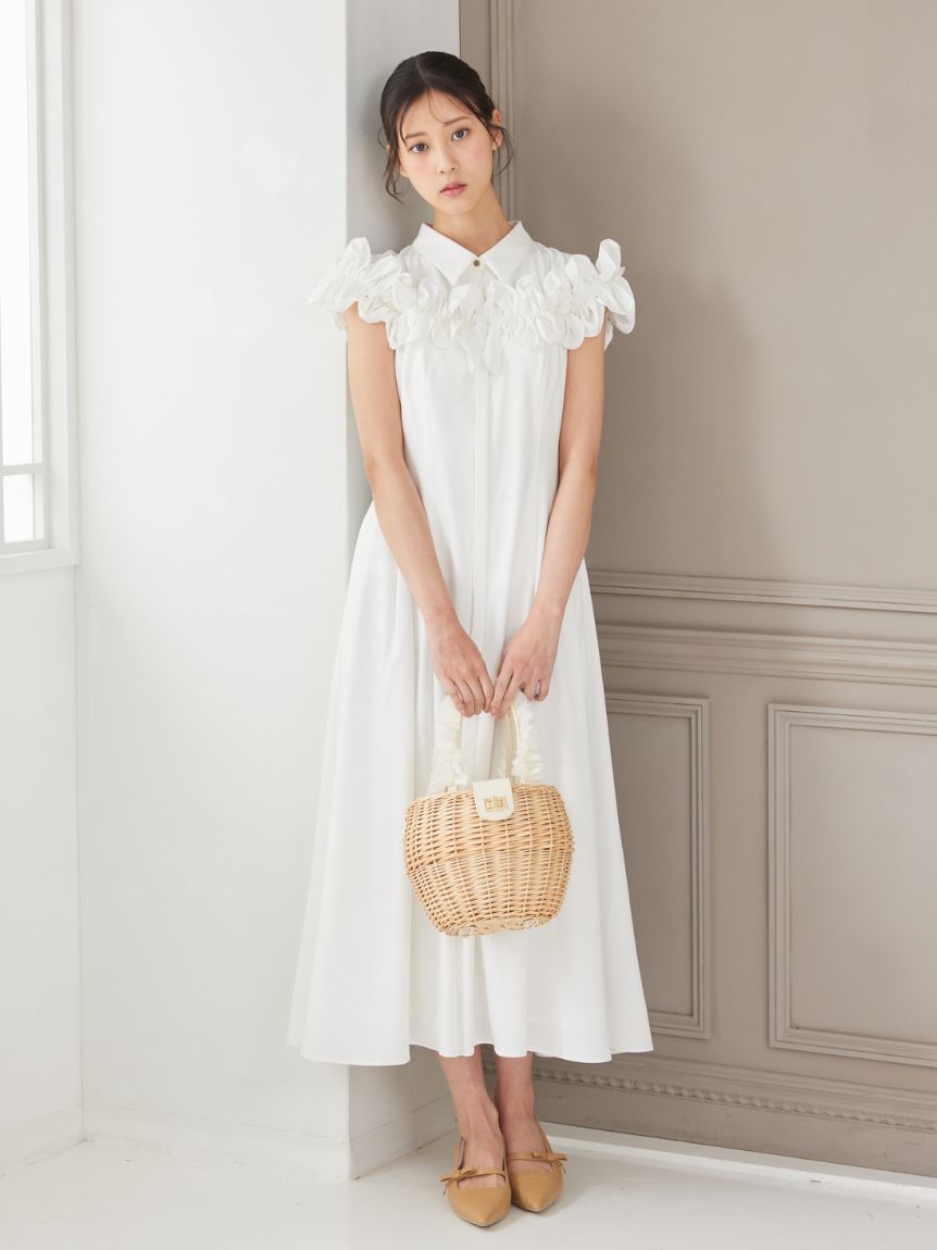 フリルヨークシャツワンピース(デイリーワンピース)｜DRESS（ドレス