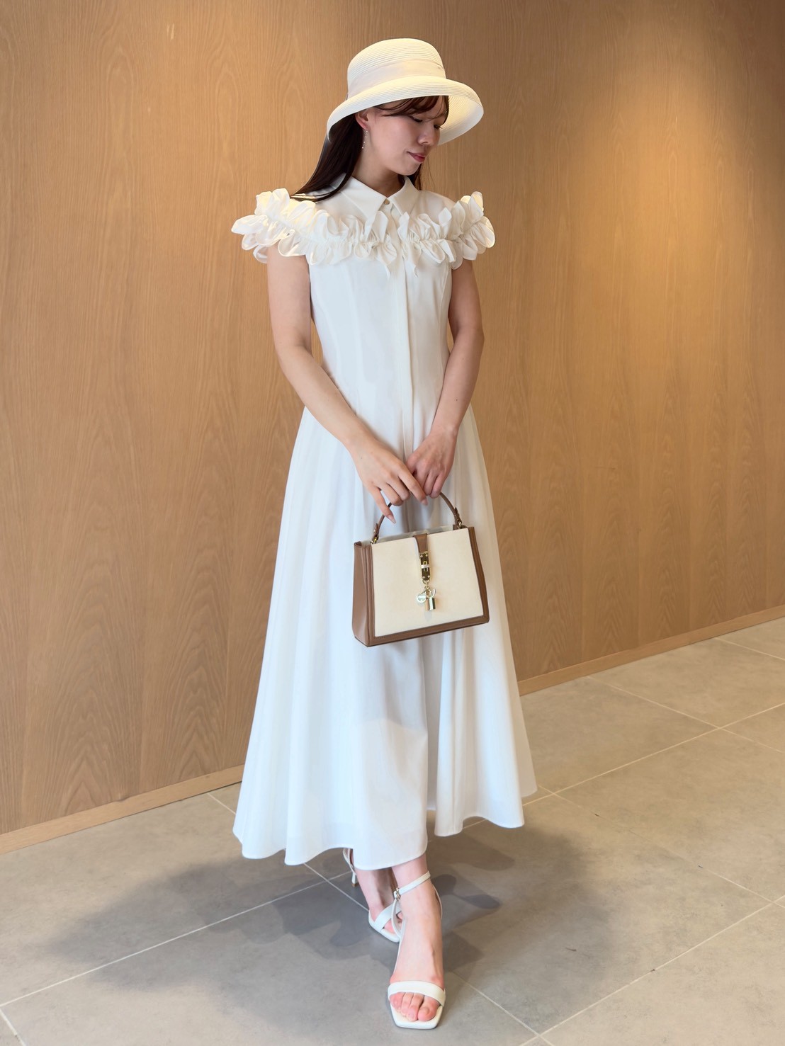 フリルヨークシャツワンピース(デイリーワンピース)｜DRESS（ドレス