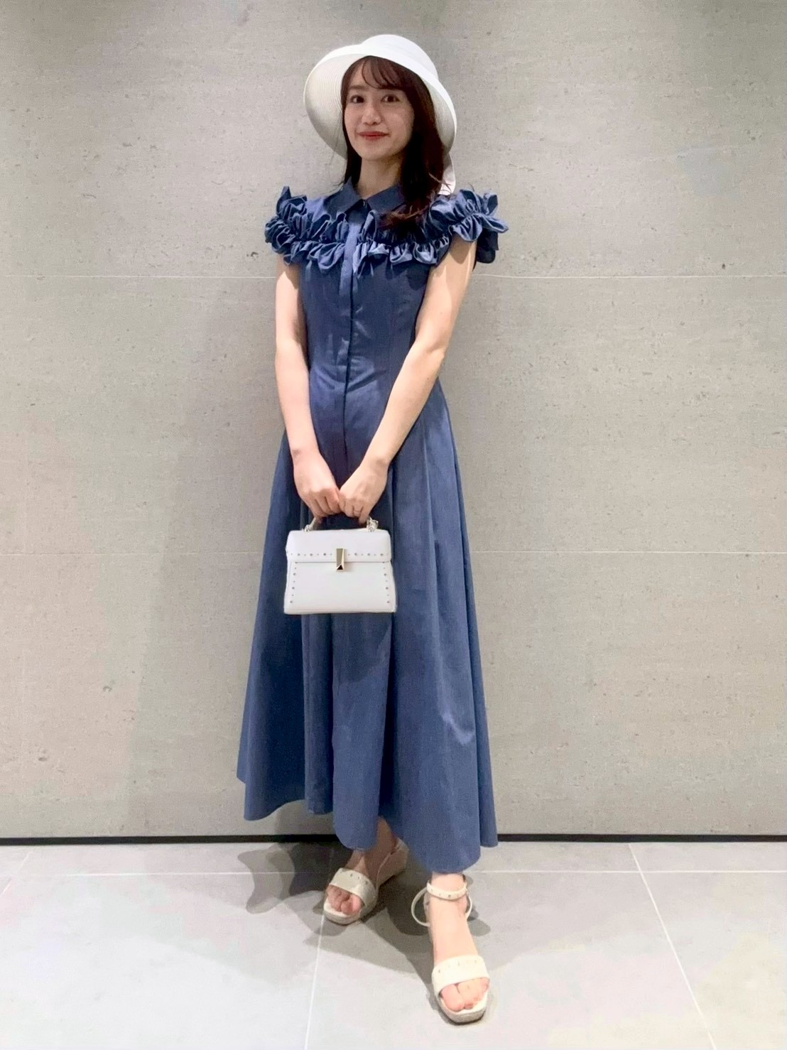 フリルヨークシャツワンピース(デイリーワンピース)｜DRESS（ドレス