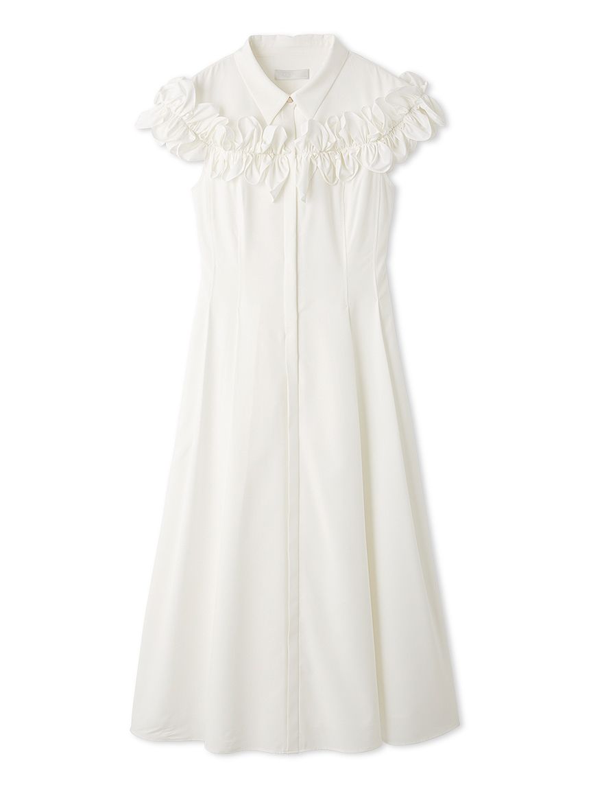 フリルヨークシャツワンピース(デイリーワンピース)|DRESS(ドレス フリルヨークシャツワンピース(デイリーワンピース)|DRESS(ドレス