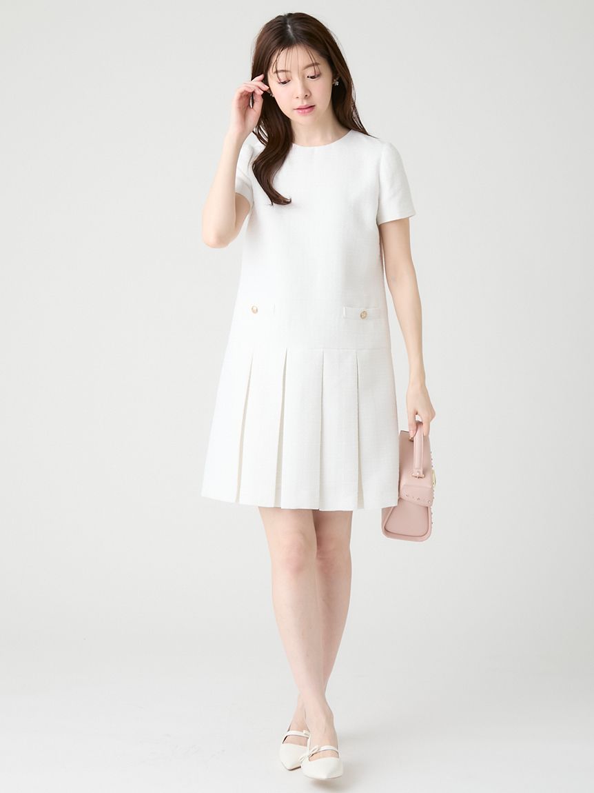 ツイードミニワンピース(デイリーワンピース)｜DRESS（ドレス