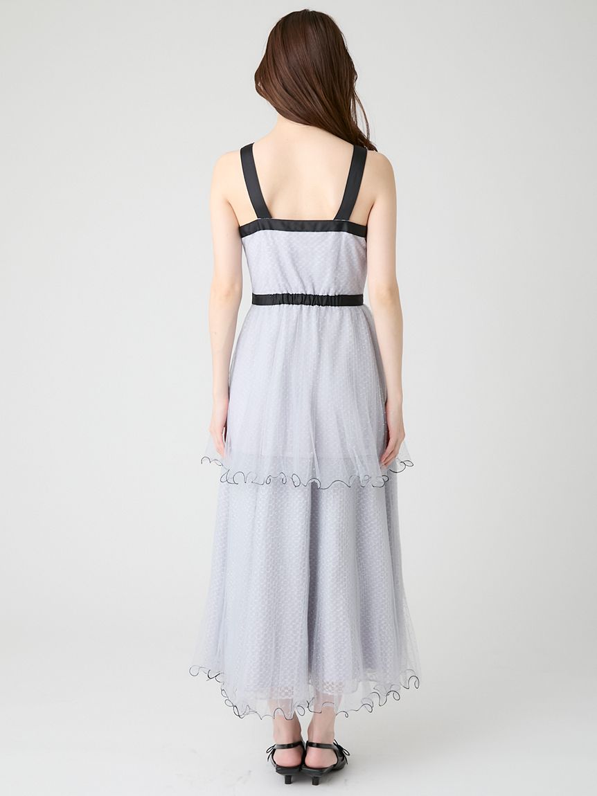 チュールティアードロングドレス(オケージョンドレス)｜DRESS（ドレス