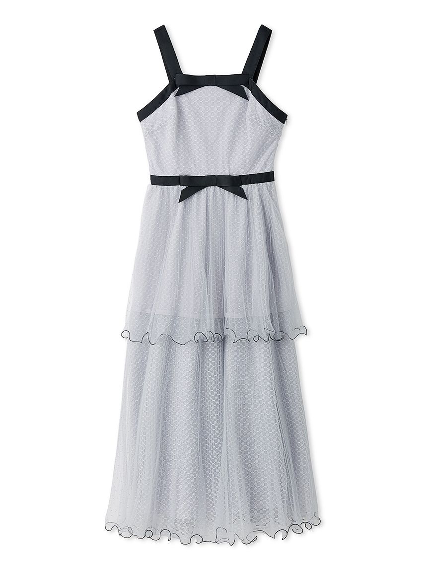 チュールティアードロングドレス(オケージョンドレス)｜DRESS（ドレス