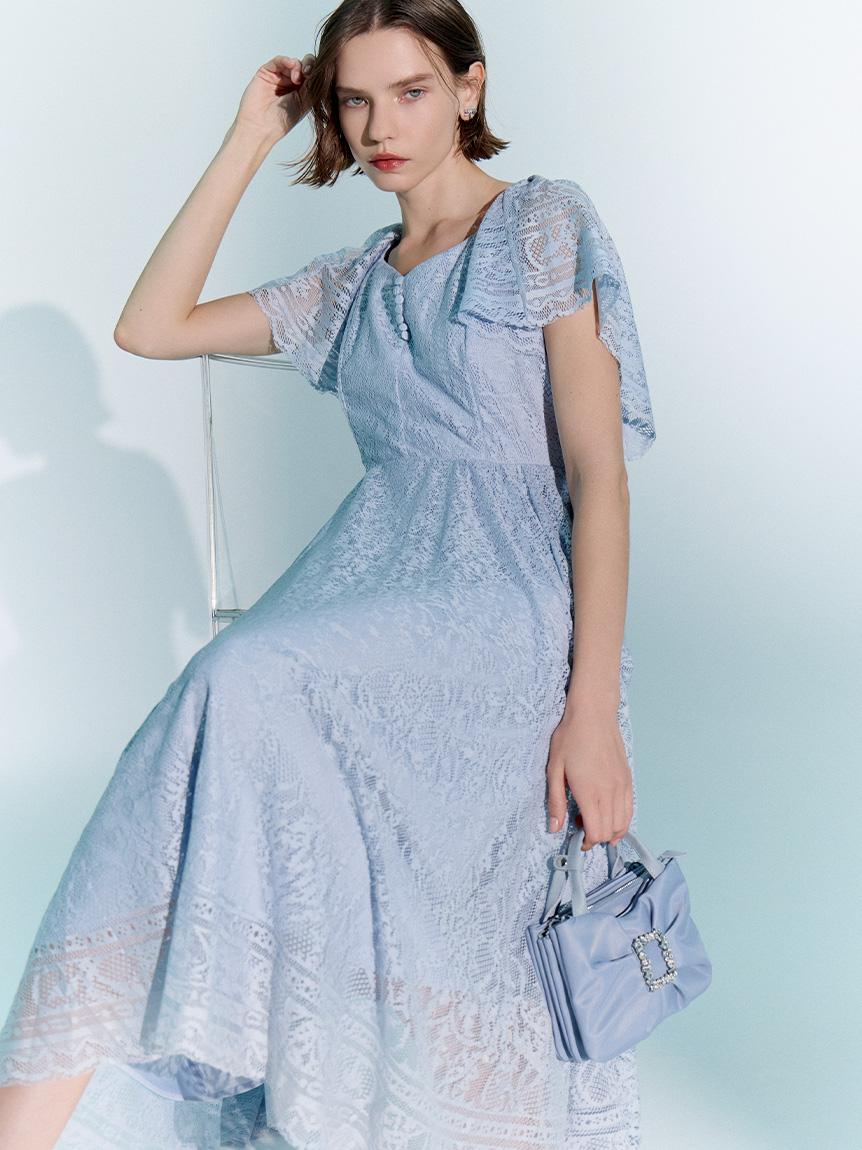 サークルレースワンピース(オケージョンドレス)｜DRESS（ドレス