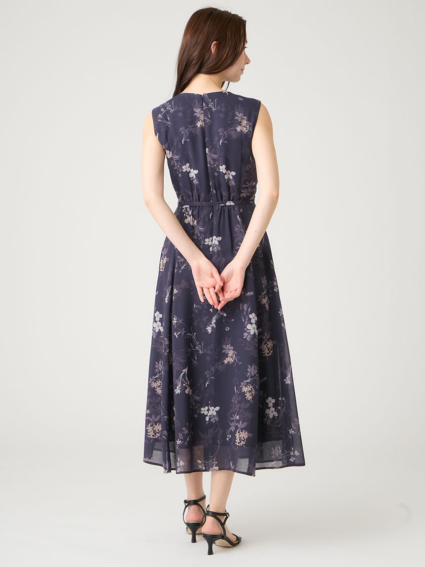 洗える】ラペルフラワーワンピース(デイリーワンピース)｜DRESS