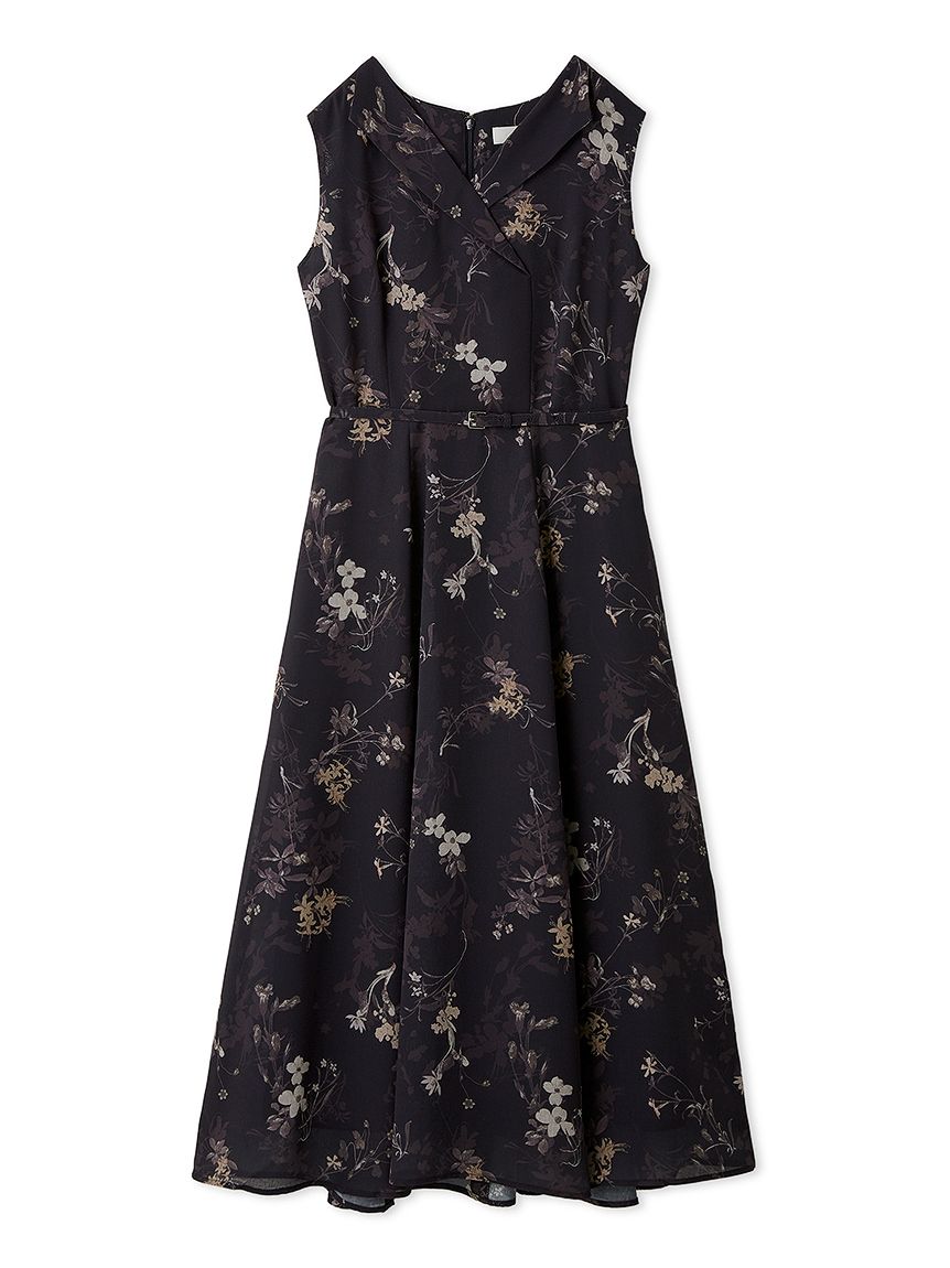 新品タグ付き【CELFORD】ラペルフラワーワンピース 洗える】ラペルフラワーワンピース(デイリーワンピース)｜DRESS