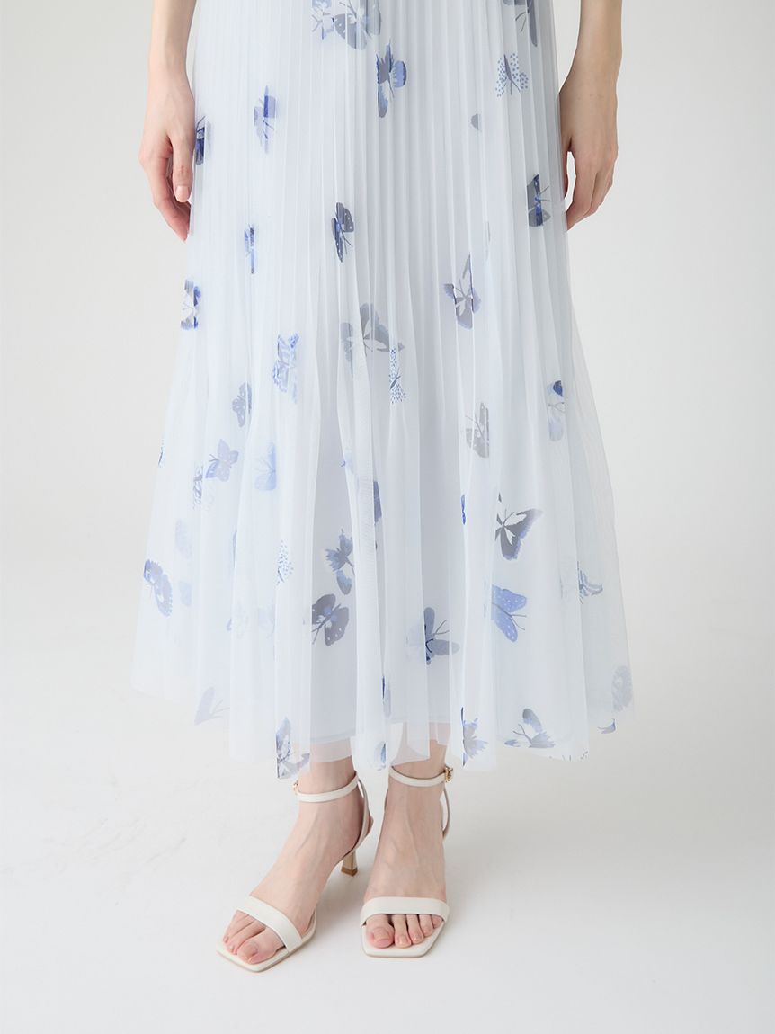洗える】【HANAE MORI×CELFORDコラボ】バタフライプリントワンピース