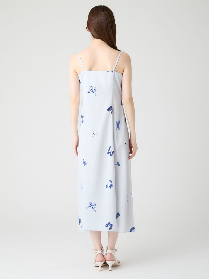 洗える】【HANAE MORI×CELFORDコラボ】バタフライプリントワンピース