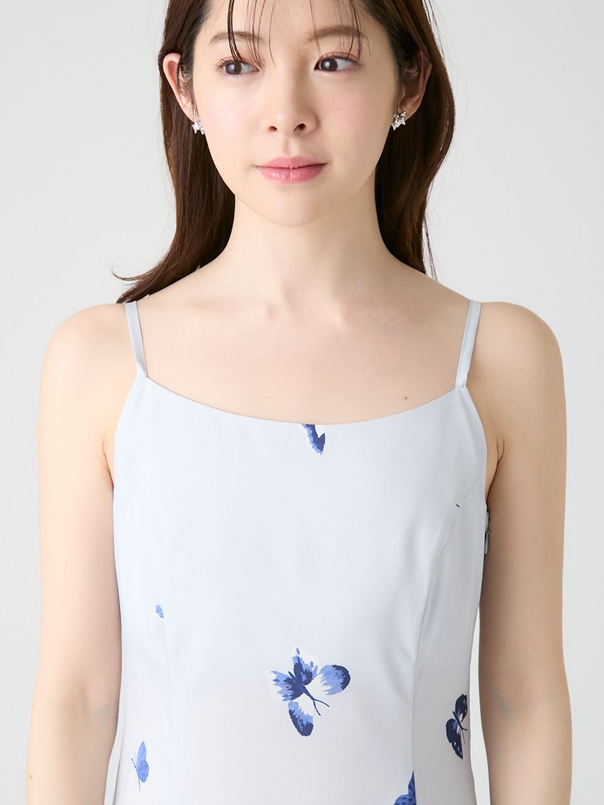 洗える】【HANAE MORI×CELFORDコラボ】バタフライプリントワンピース