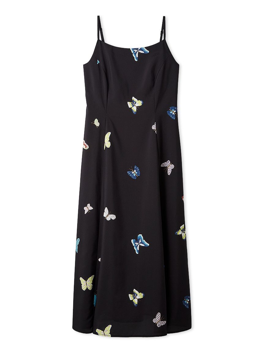 洗える】【HANAE MORI×CELFORDコラボ】バタフライプリントワンピース