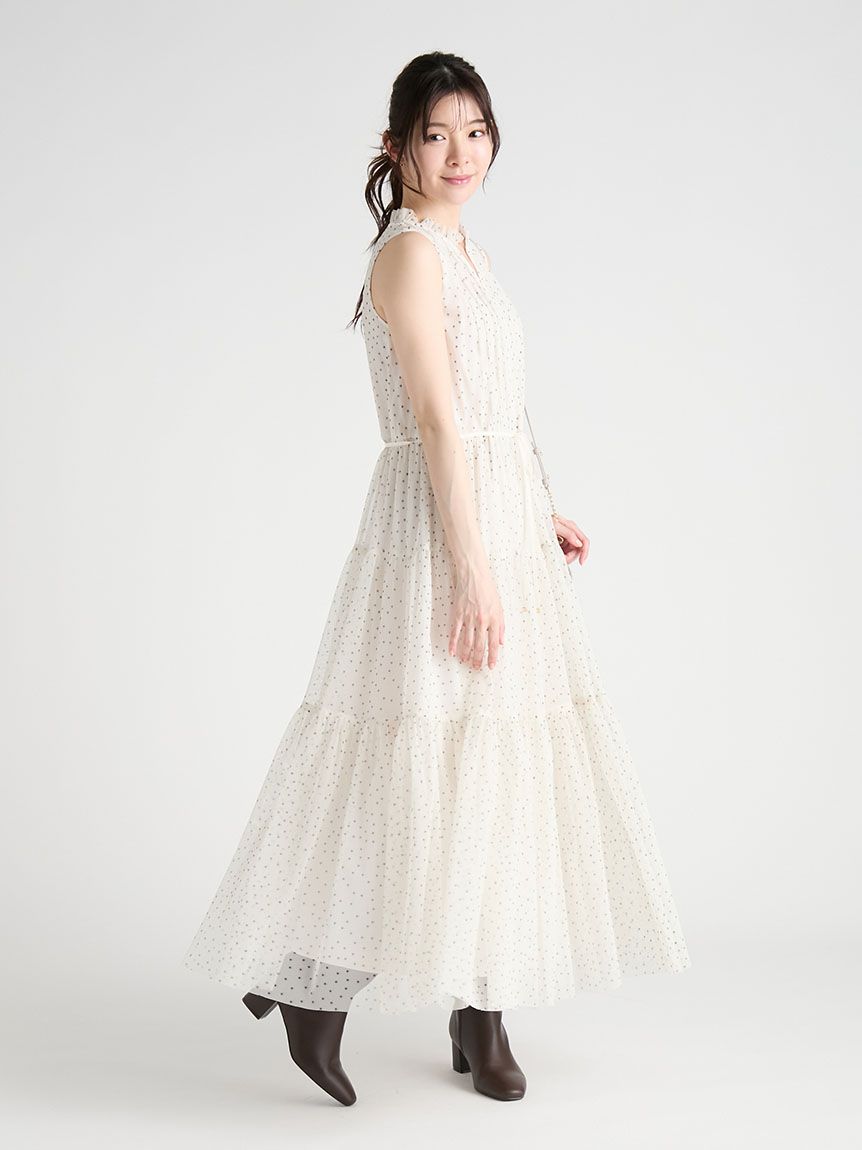チュールティアードワンピース(デイリーワンピース)｜DRESS（ドレス