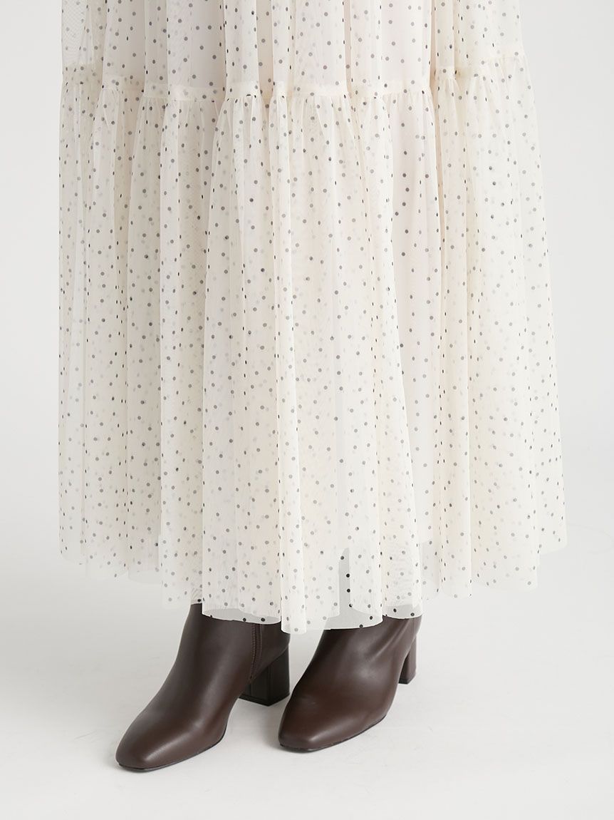 チュールティアードワンピース(デイリーワンピース)｜DRESS（ドレス