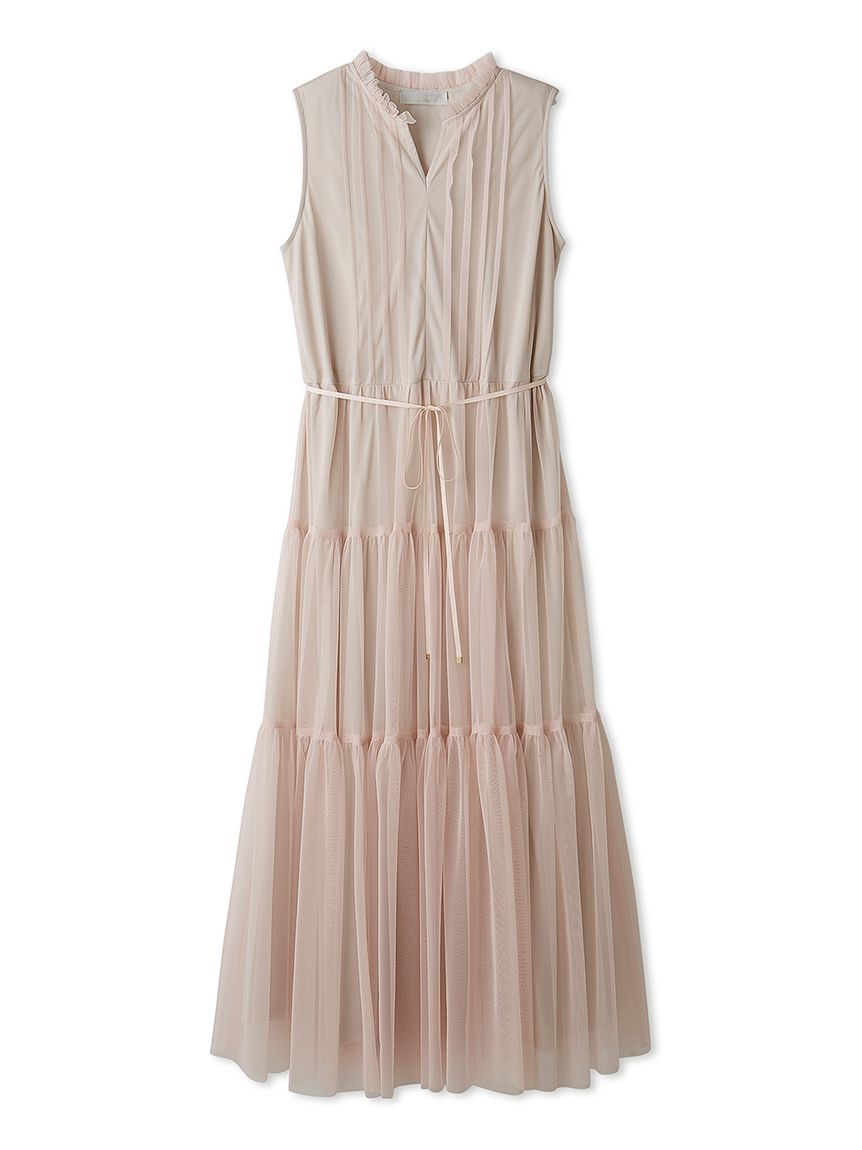 洗える】チュールティアードワンピース(デイリーワンピース)｜DRESS