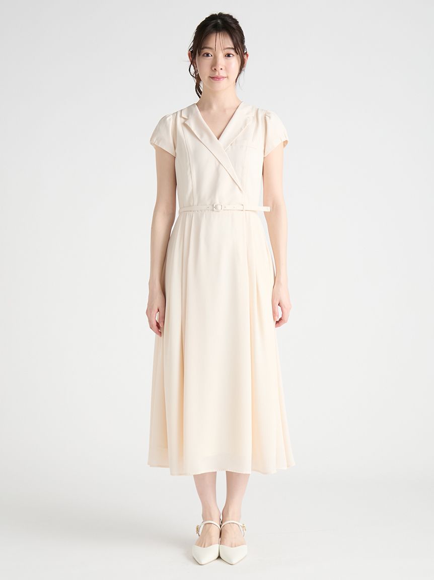 洗える】ラペルカラーワンピース(デイリーワンピース)｜DRESS（ドレス