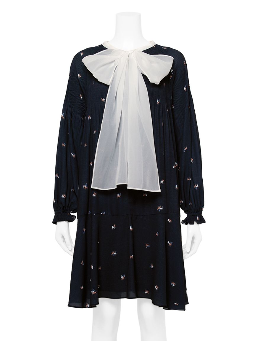 ホースプリントボウタイワンピース(ミニワンピース)｜DRESS｜CELFORD