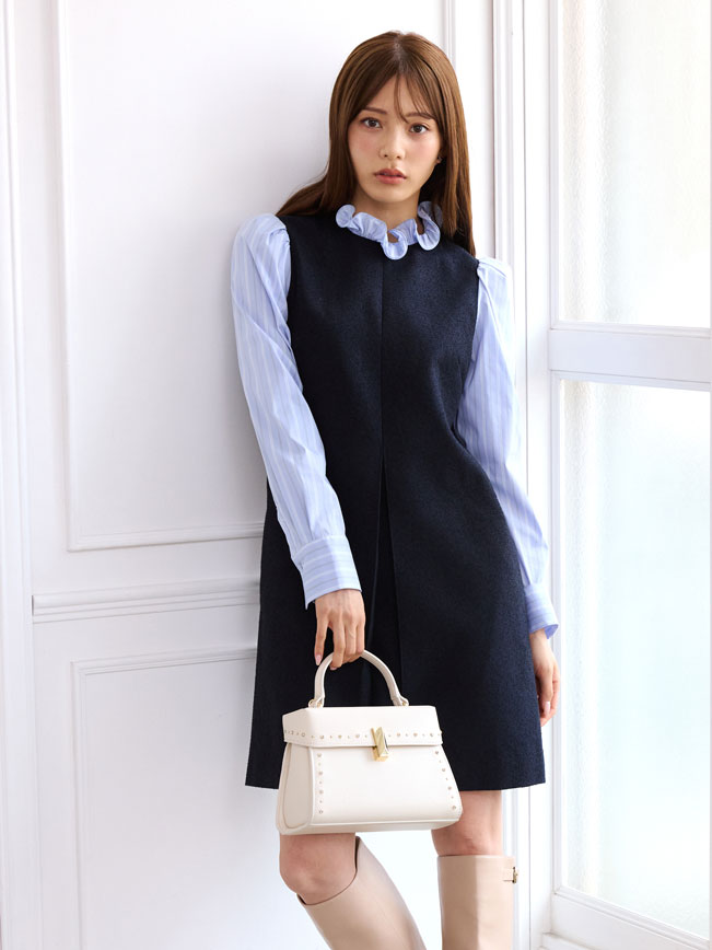 ブラウスコンビネーションワンピース(デイリーワンピース)｜DRESS
