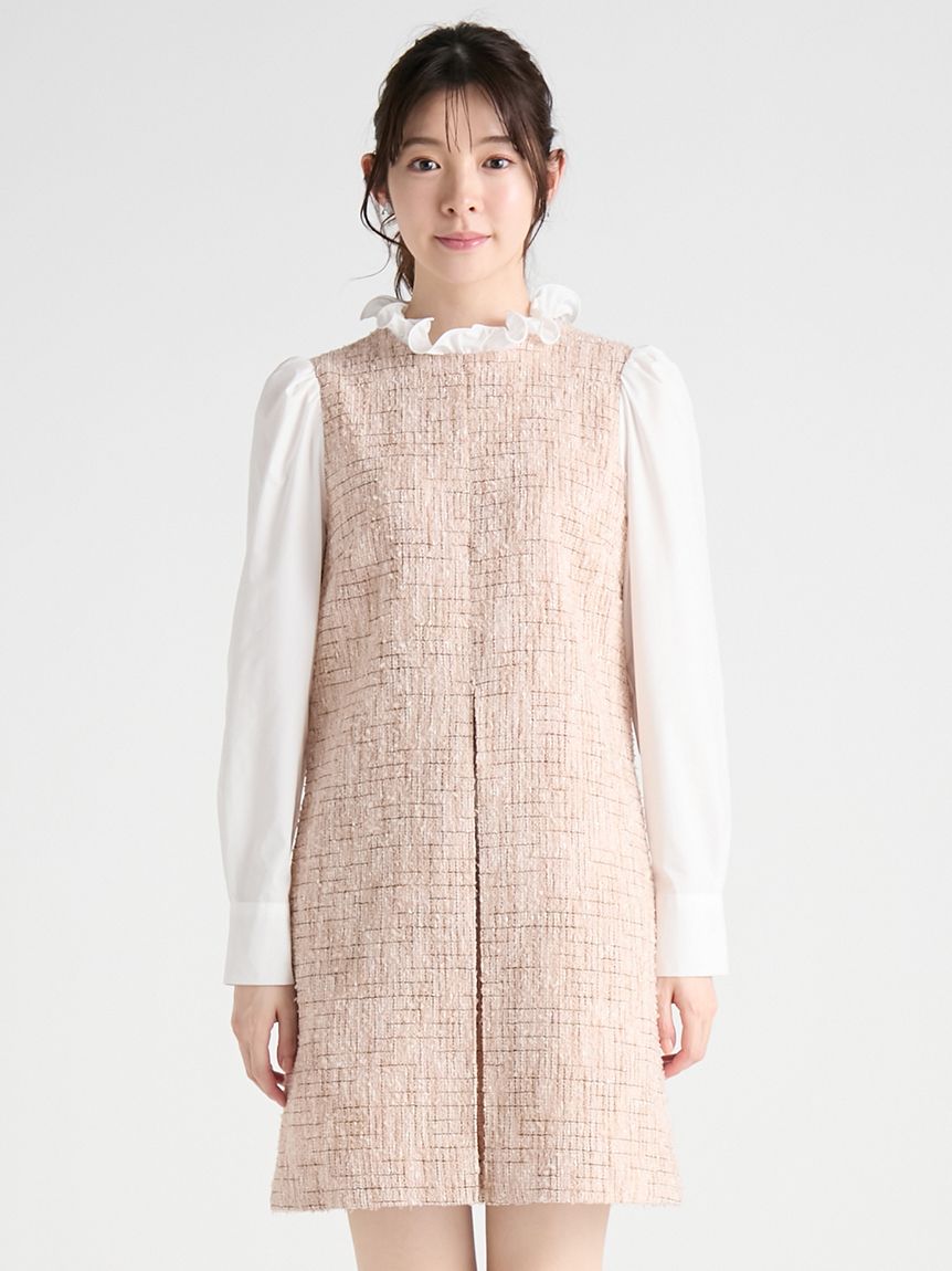 ブラウスコンビネーションワンピース(ロングワンピース)｜DRESS