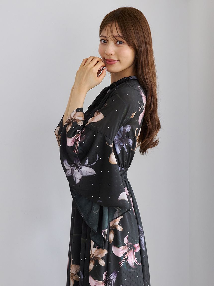 リリードットプリントワンピース(デイリーワンピース)｜DRESS（ドレス