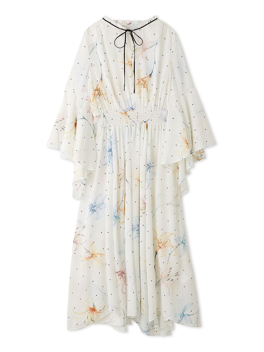 リリードットプリントワンピース(デイリーワンピース)｜DRESS（ドレス