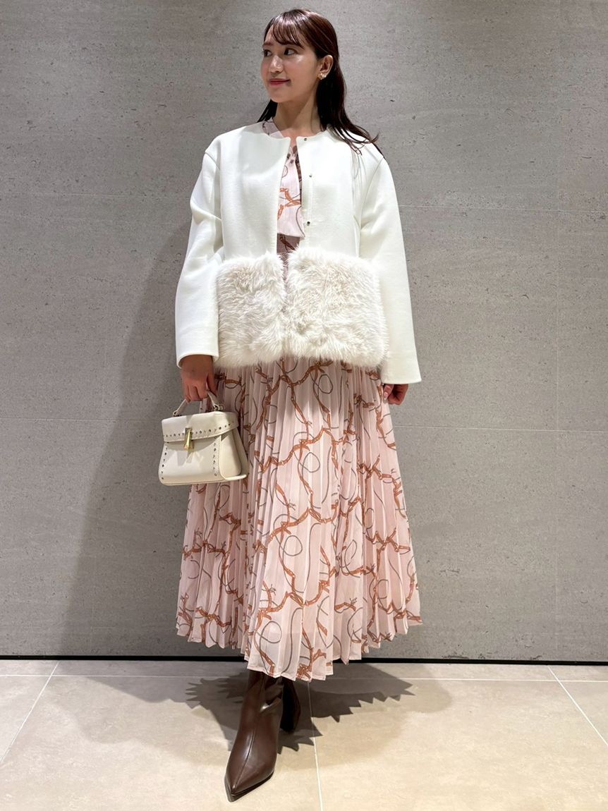 ホースベルト柄プリントワンピース(デイリーワンピース)｜DRESS