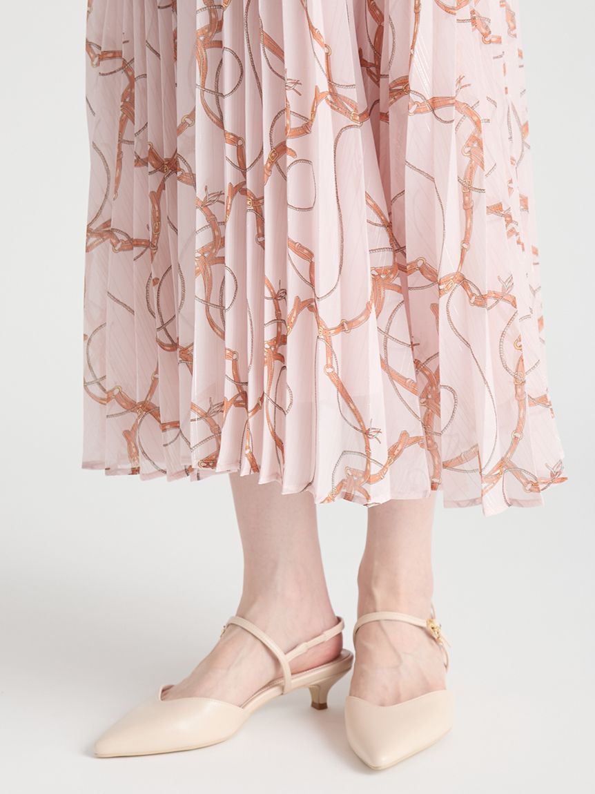 ホースベルト柄プリントワンピース(デイリーワンピース)｜DRESS