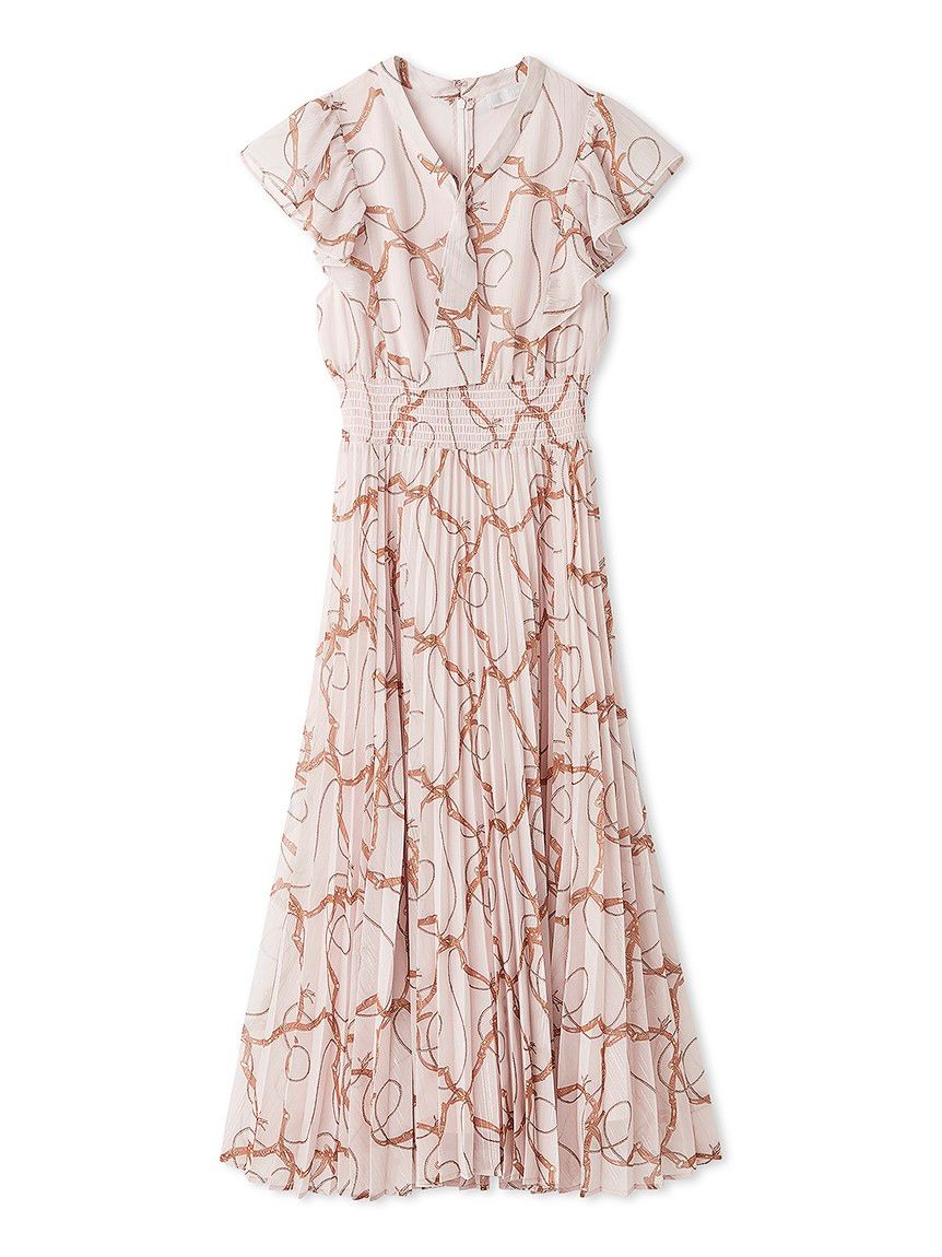 ホースベルト柄プリントワンピース(デイリーワンピース)｜DRESS