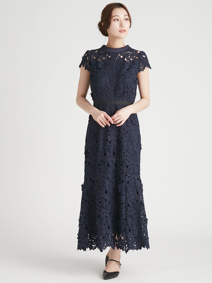 ロールカラーレースドレス(オケージョンドレス)｜DRESS｜CELFORD（セル
