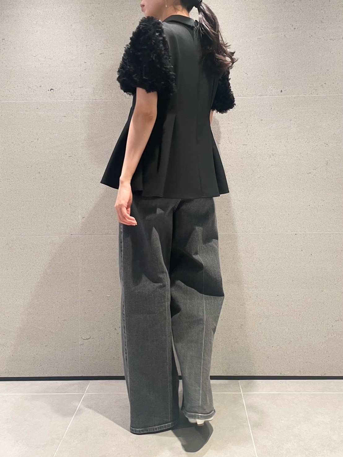 ハイウエストワイドデニムパンツ(ロングパンツ)｜PANTS（パンツ