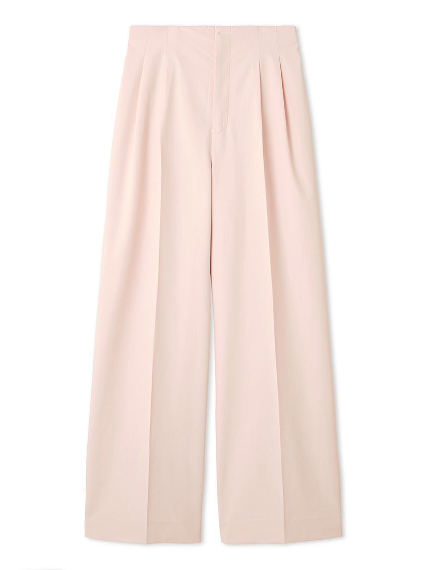 CELFORD ピンクベージュ レザー ワイドベルト バックベルトワイドパンツ(ロングパンツ)｜PANTS（パンツ