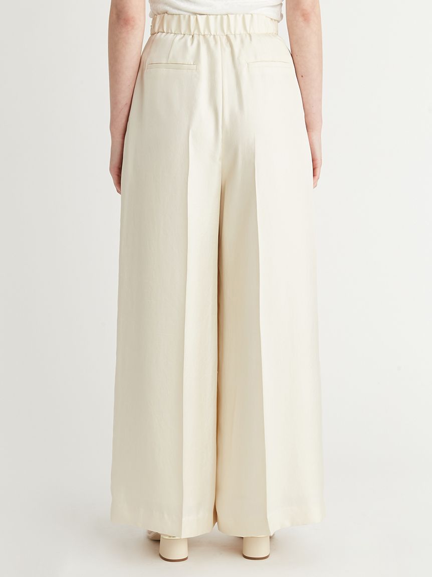 ツイルサテンワイドパンツ(ロングパンツ)｜PANTS（パンツ