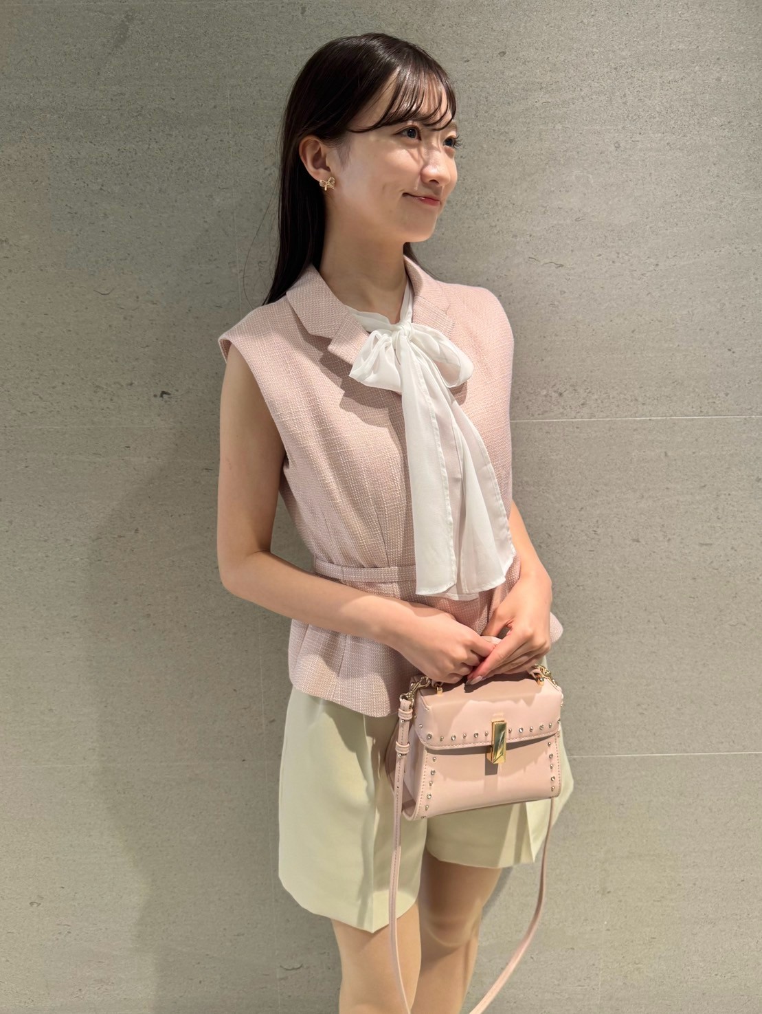 ベルト付きハイウエストショートパンツ(ショートパンツ)|PANTS ベルト付きハイウエストショートパンツ(ショートパンツ)|PANTS