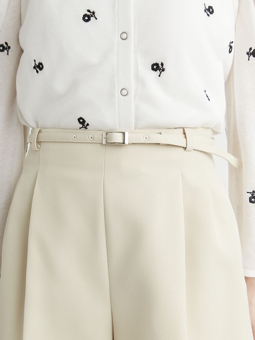 ベルト付きハイウエストショートパンツ(ショートパンツ)｜PANTS