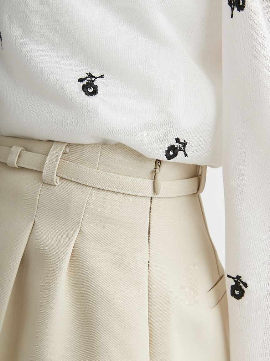 ベルト付きハイウエストショートパンツ(ショートパンツ)|PANTS ベルト付きハイウエストショートパンツ(ショートパンツ)|PANTS