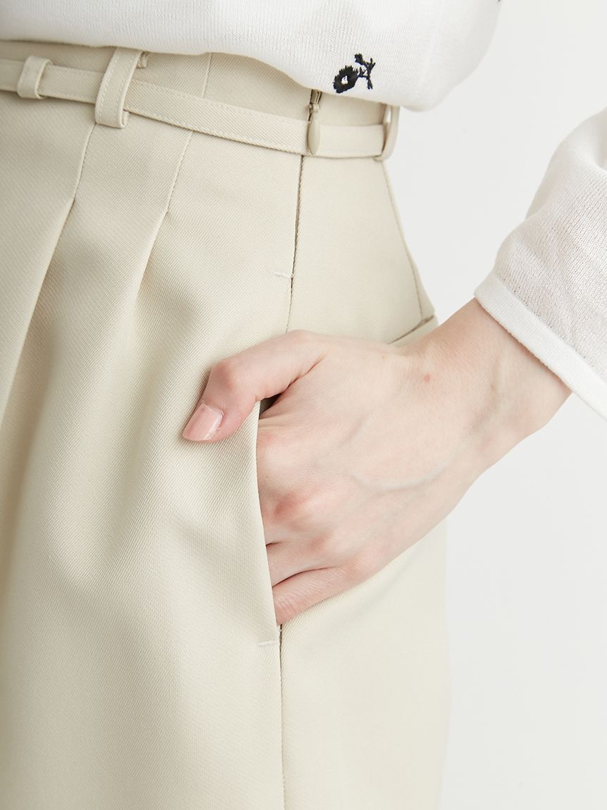 ベルト付きハイウエストショートパンツ(ショートパンツ)｜PANTS