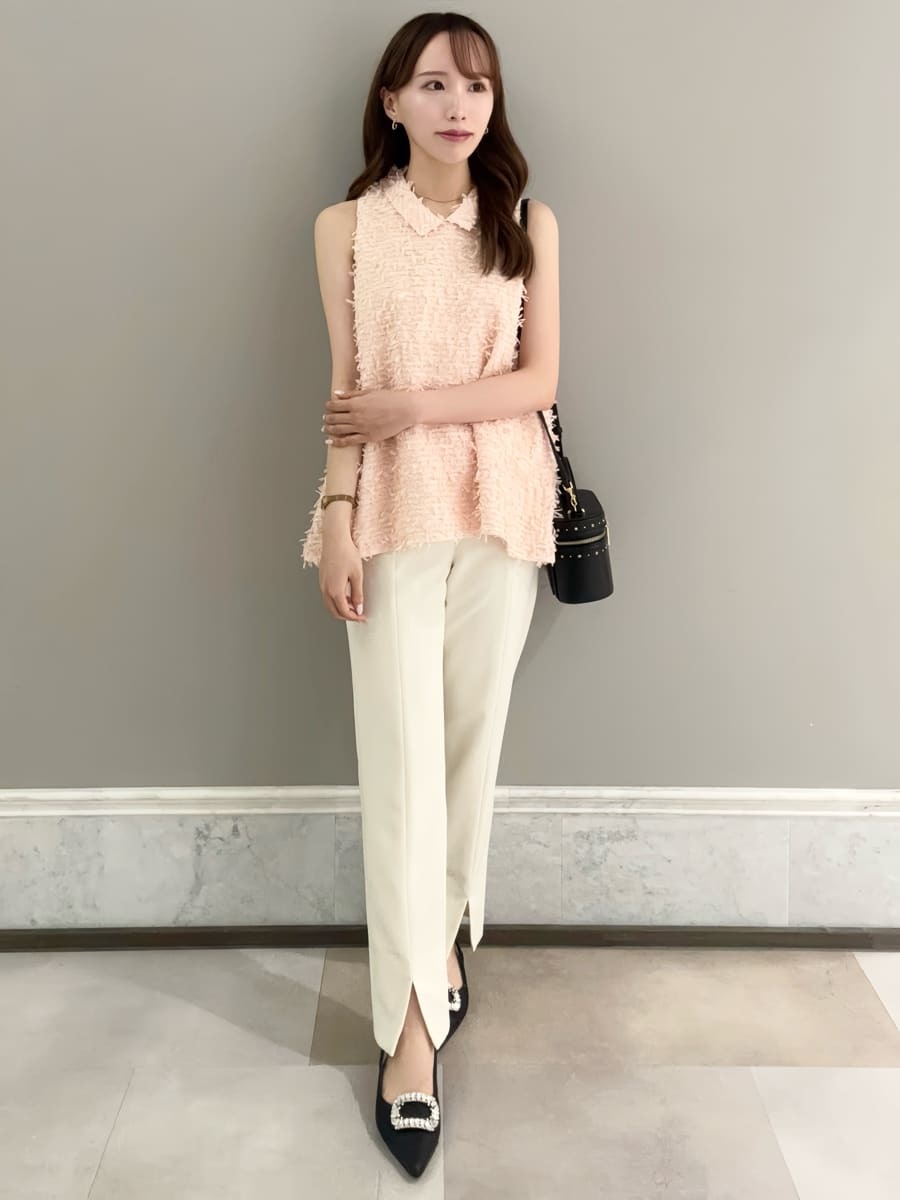 新品　CELFORD　ハイウエスト　センタースリット パンツ　セルフォード　美品 ストレートスキニースリットパンツ(ロングパンツ)｜PANTS