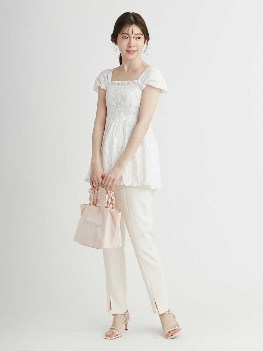 ストレートスキニースリットパンツ(ロングパンツ)｜PANTS