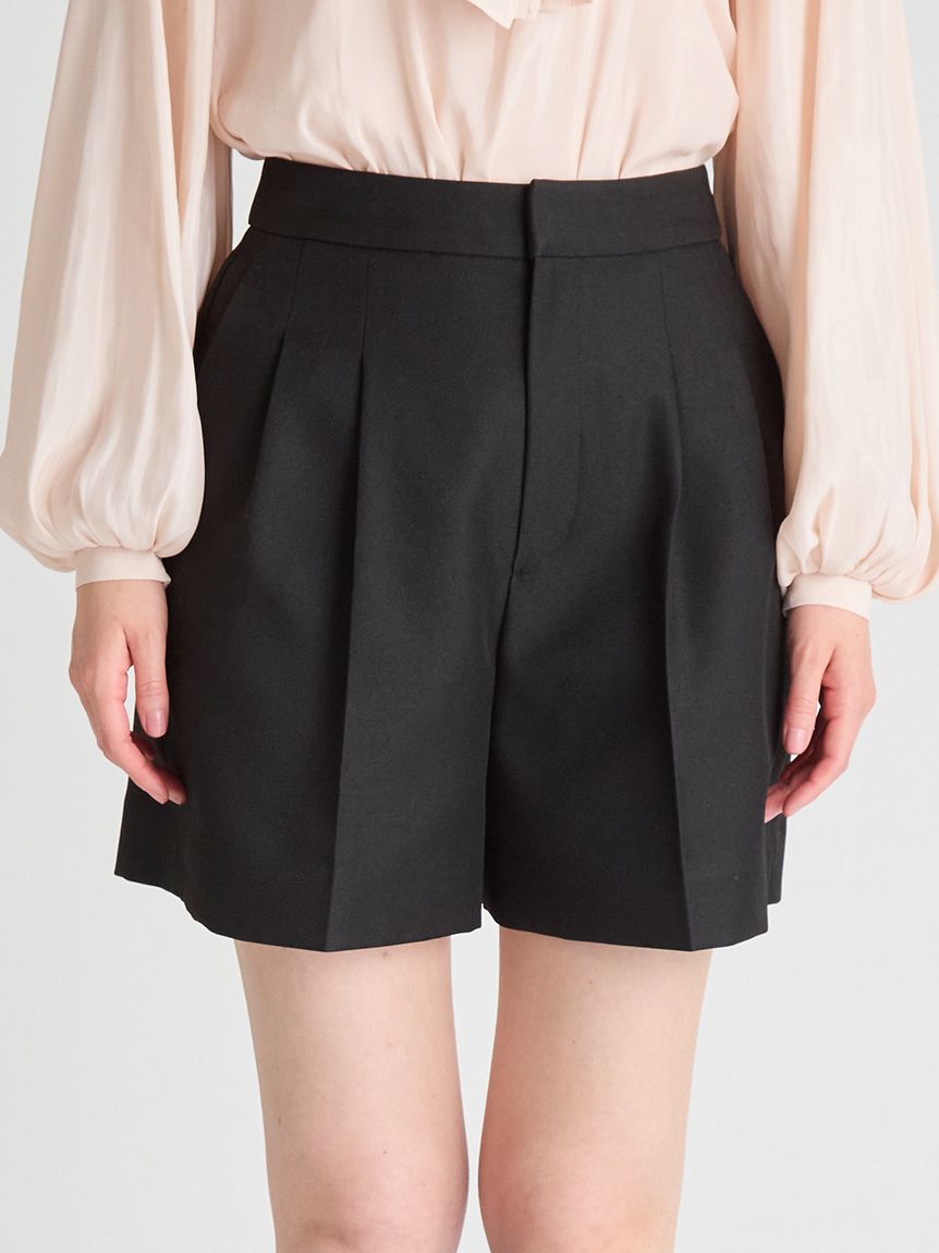 CELFORD タックショートパンツ　BLK セール】バリエーションタックショートパンツ（その他パンツ