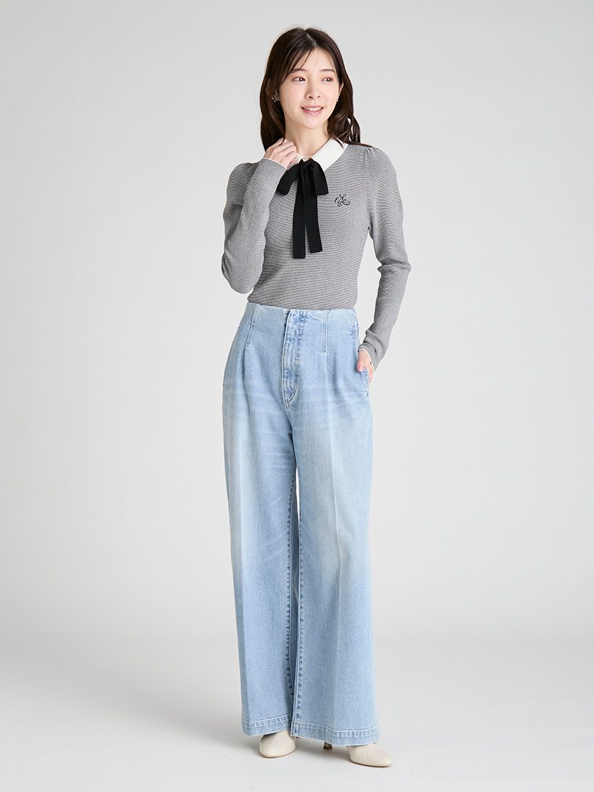 オーガニックコットンストレートデニム(ロングパンツ)｜PANTS（パンツ