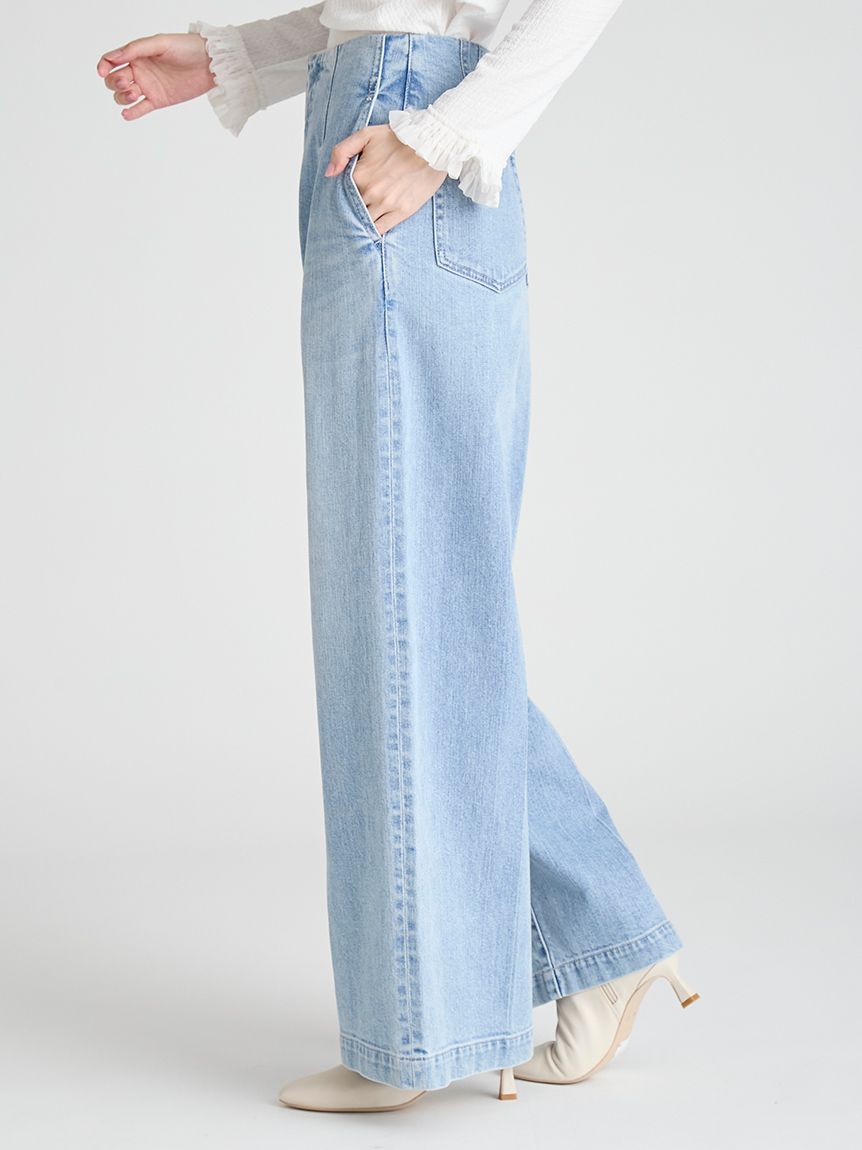 オーガニックコットンストレートデニム(ロングパンツ)｜PANTS（パンツ