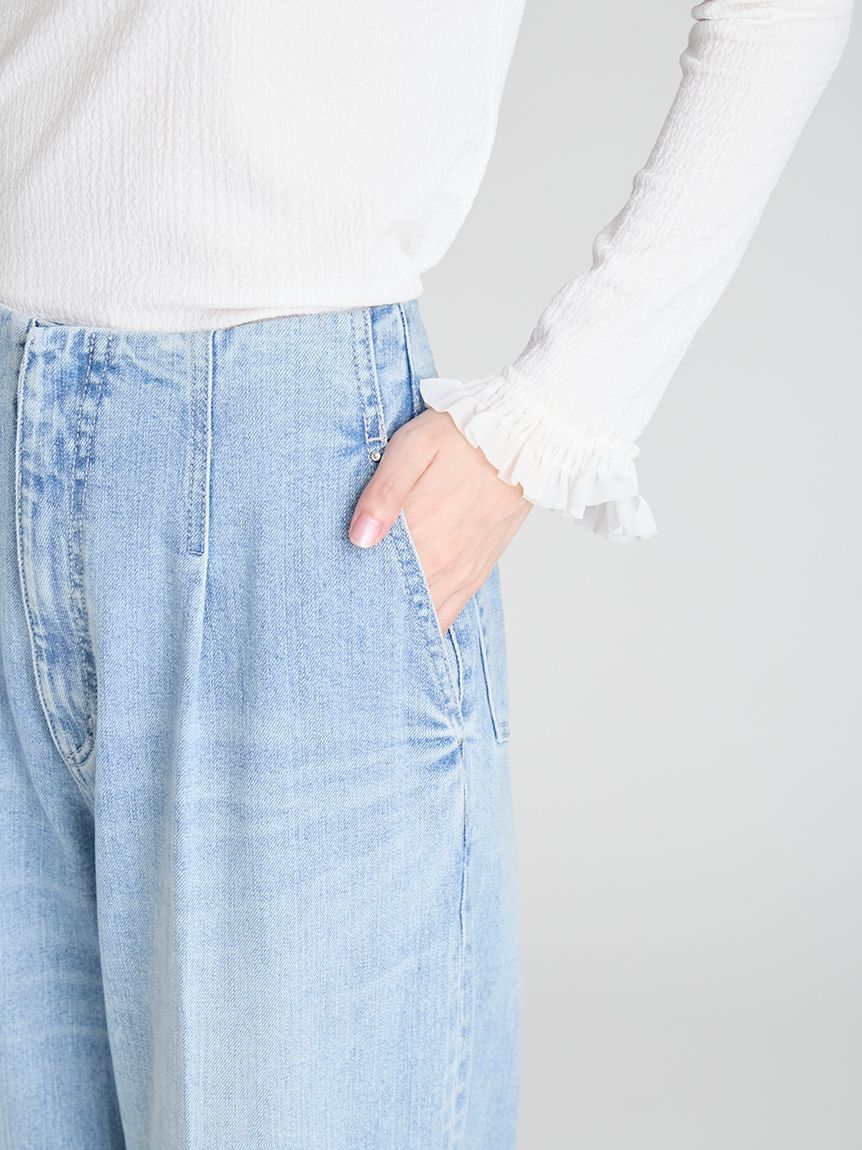 オーガニックコットンストレートデニム(ロングパンツ)｜PANTS（パンツ