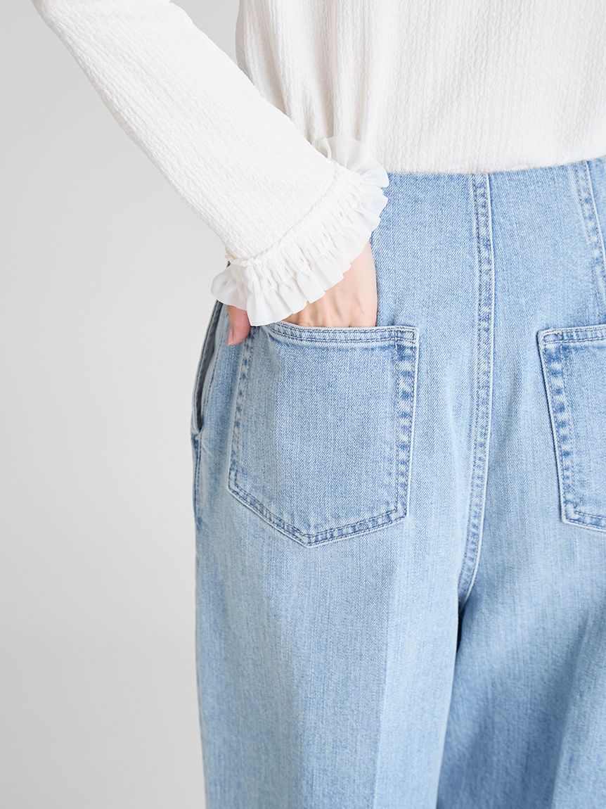 オーガニックコットンストレートデニム(ロングパンツ)｜PANTS（パンツ