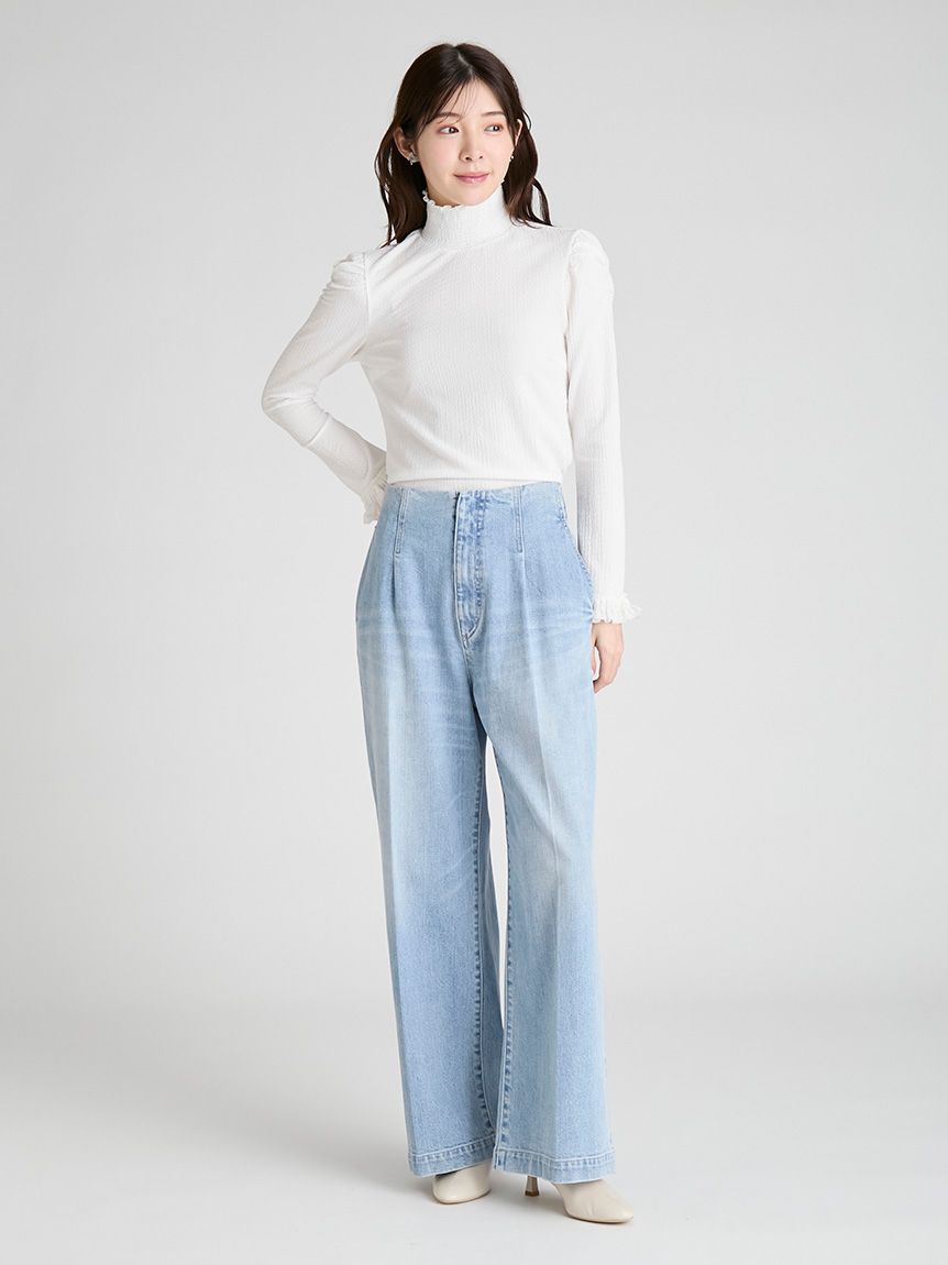 オーガニックコットンストレートデニム(ロングパンツ)｜PANTS（パンツ