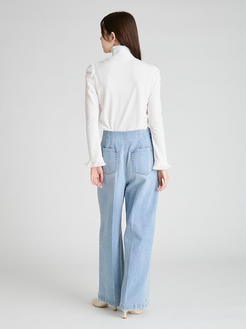 オーガニックコットンストレートデニム(ロングパンツ)｜PANTS（パンツ